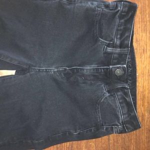 black high waisted American Eagle jeans